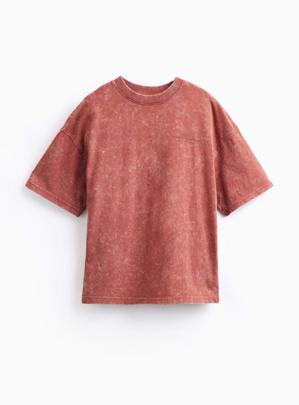 Brown Acid Wash T-Shirt 11 years - Image 1