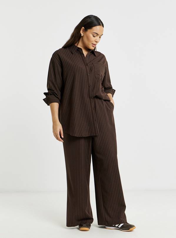 SIMPLY BE Oversized Pinstripe Shirt 10