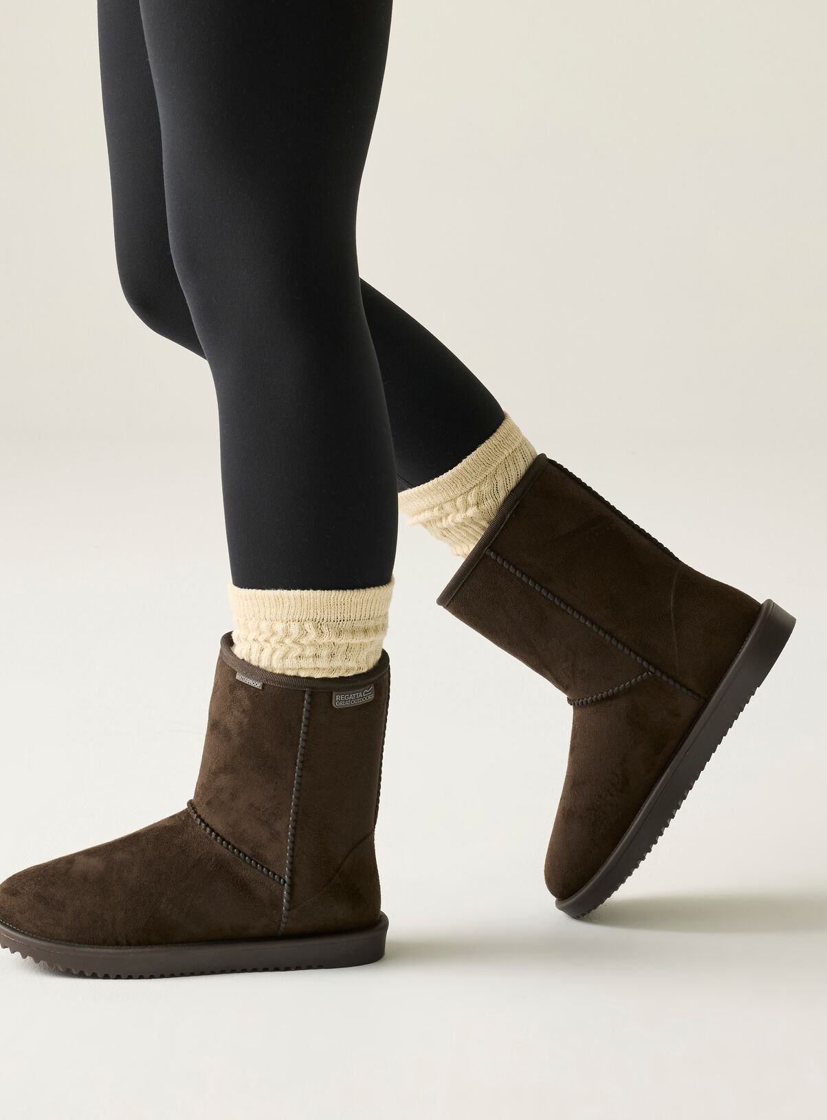 REGATTA Risley Mid Waterproof Boots Brown 4 - Image 4 thumbnail