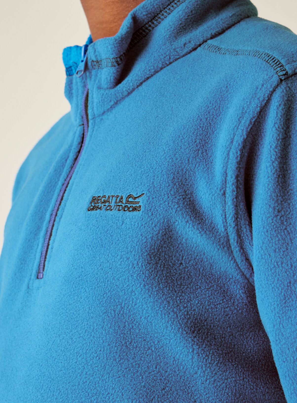 REGATTA Hot Shot Half Zip Fleece Blue 14 years - Image 5 thumbnail
