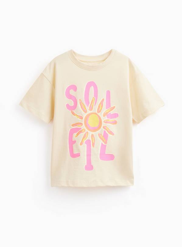 Yellow Soleil Graphic T-Shirt 9 years