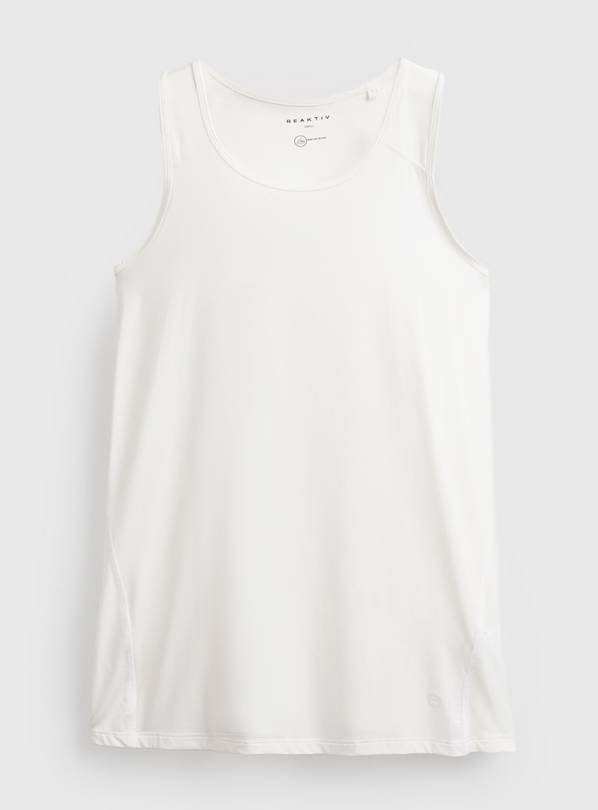 REAKTIV White Loose Fit Swing Vest with Mesh Panels L