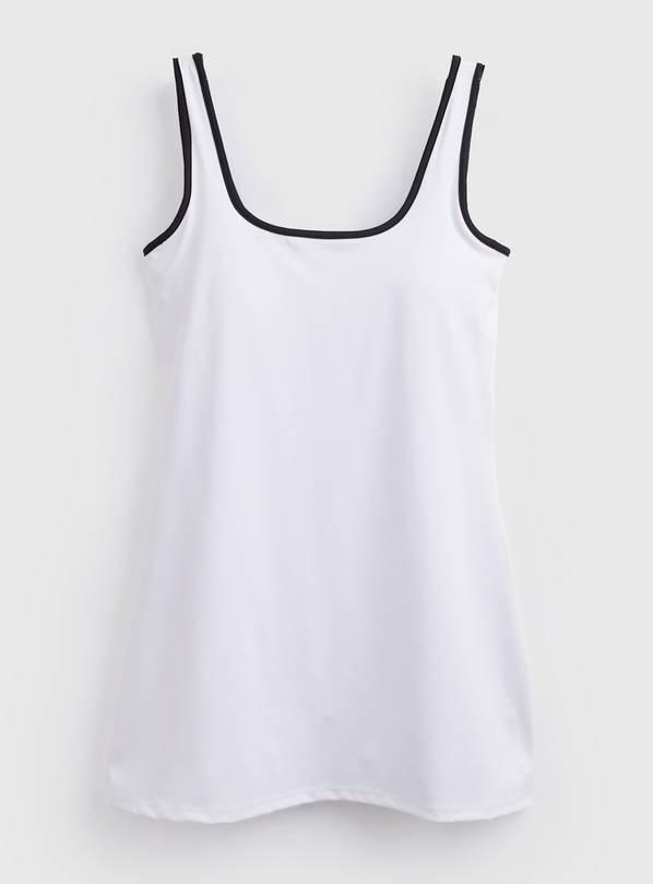 REAKTIV White Scoop Neck Tennis Dress XS