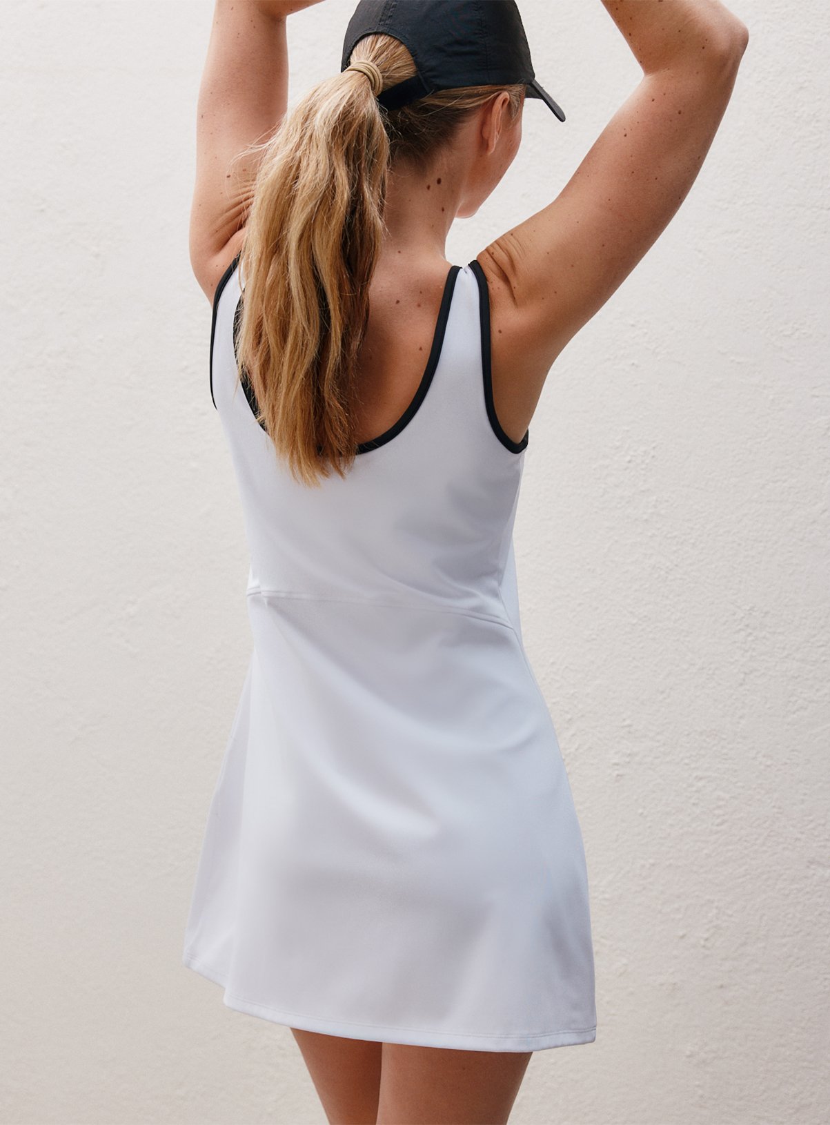 REAKTIV White Scoop Neck Tennis Dress M - Image 6 thumbnail
