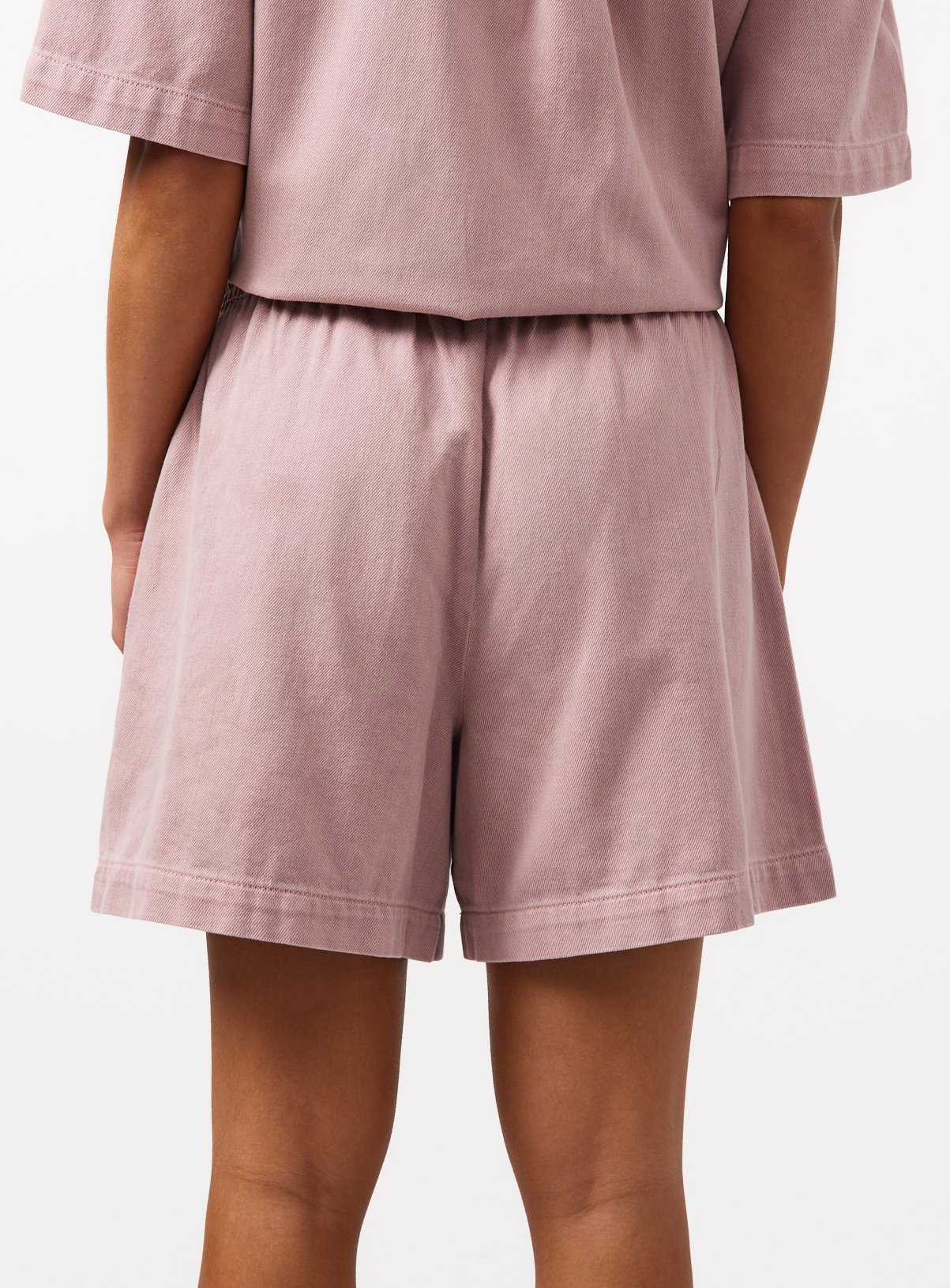 Pink Denim Pull On Shorts 16 - Image 4 thumbnail