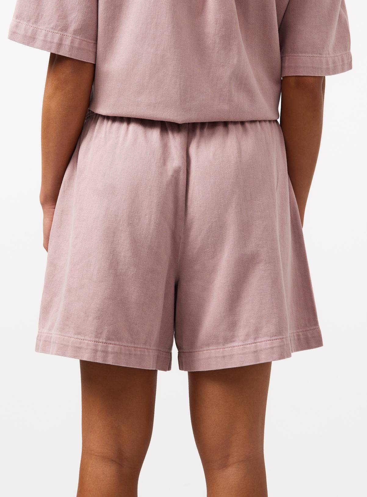 Pink Denim Pull On Shorts 16 - Image 4