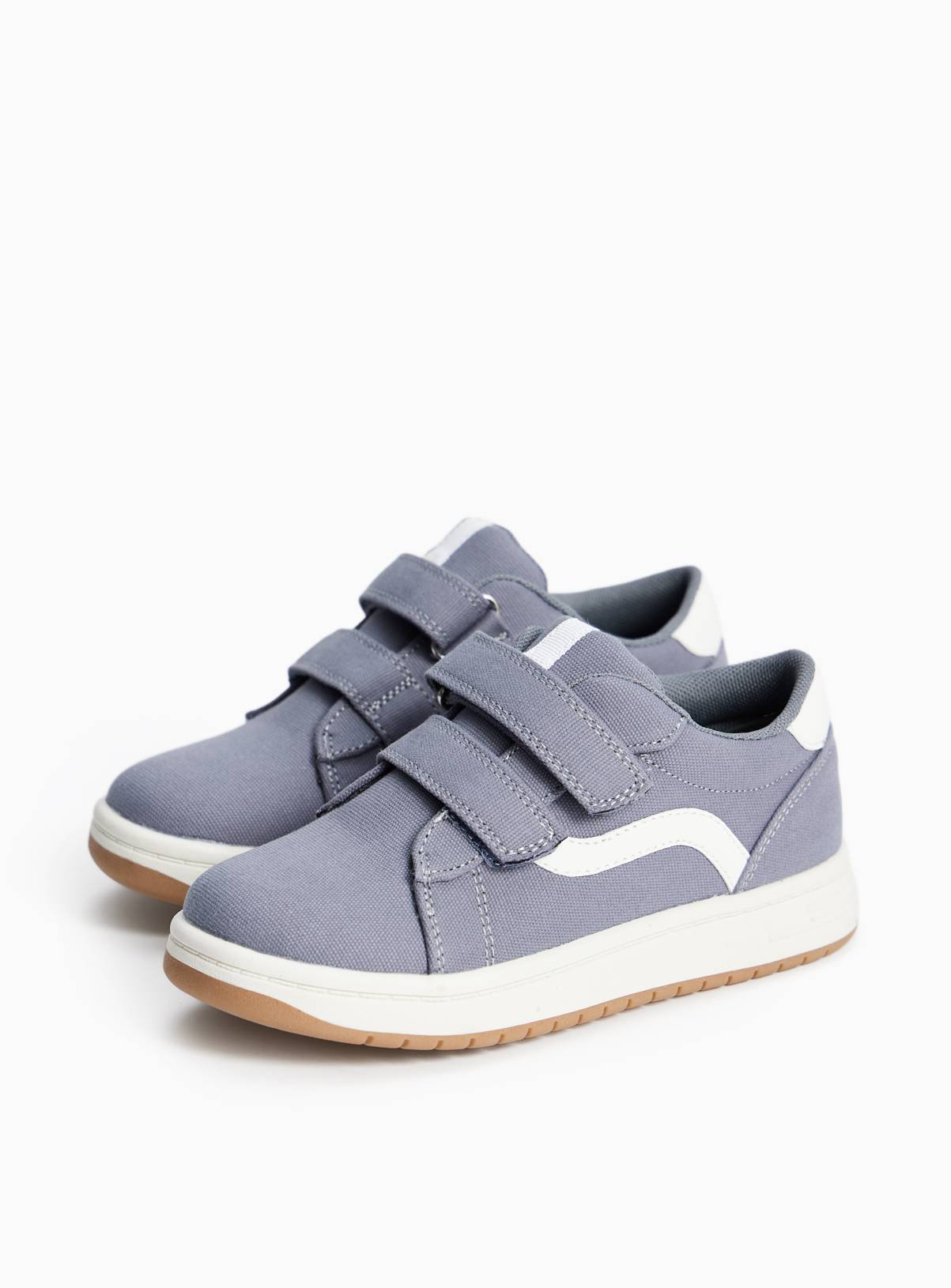Blue Twin Strap Skater Trainers 10 Infant - Image 2