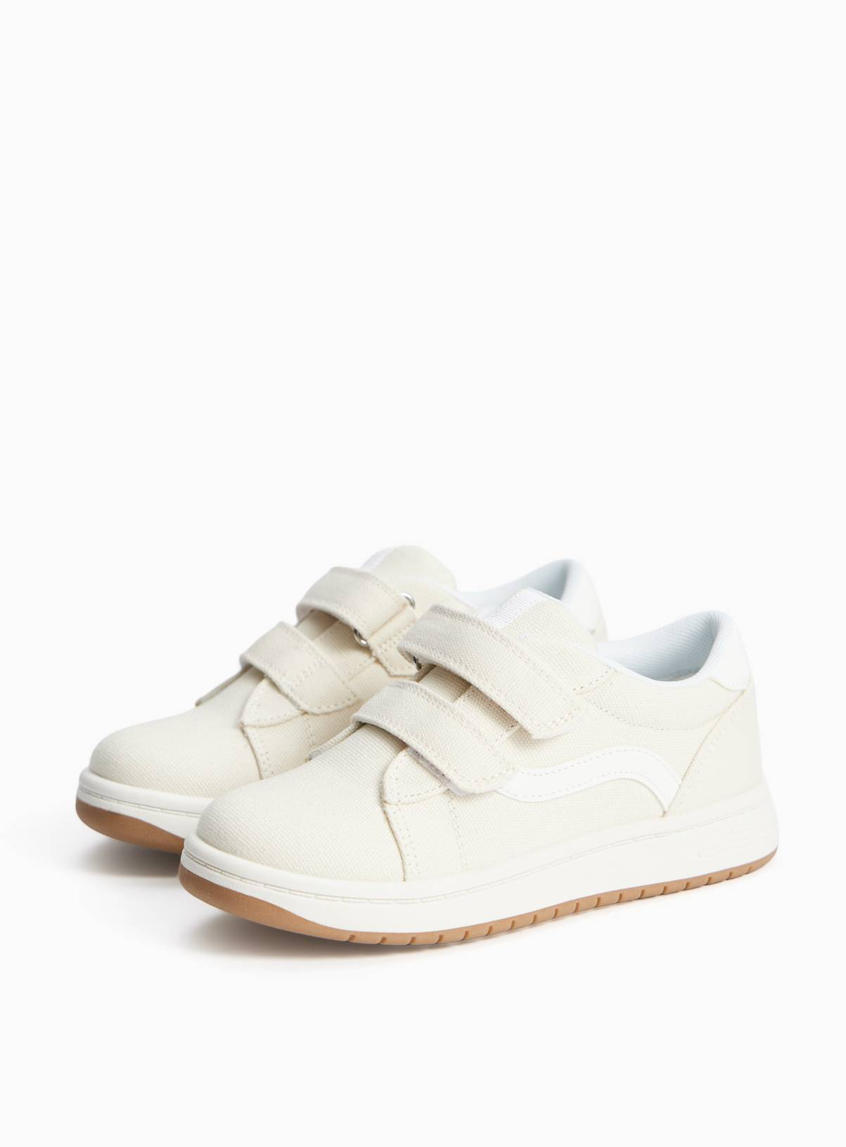 Stone Twin Strap Skater Trainers 7 Infant - Image 2