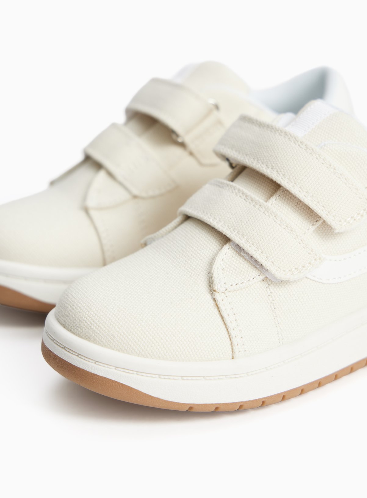 Stone Twin Strap Skater Trainers 7 Infant - Image 3 thumbnail