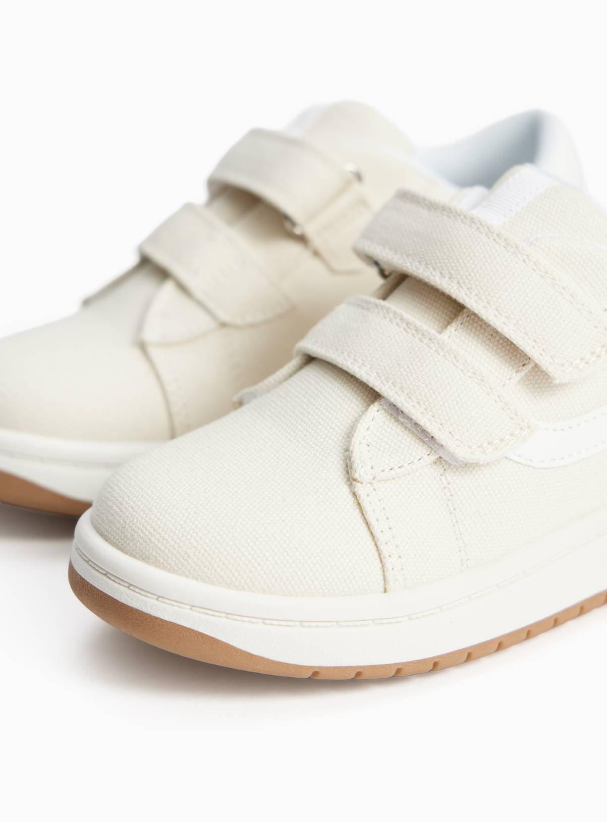 Stone Twin Strap Skater Trainers 7 Infant - Image 3