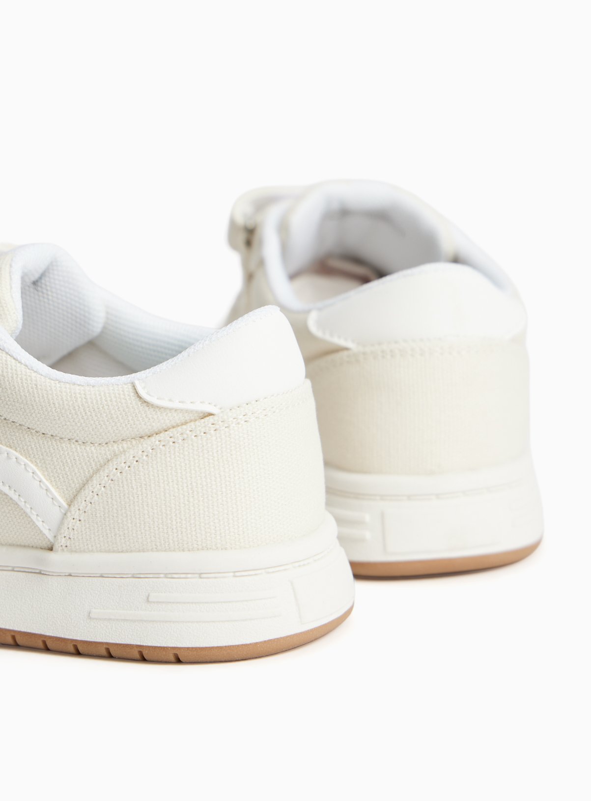 Stone Twin Strap Skater Trainers 7 Infant - Image 4 thumbnail