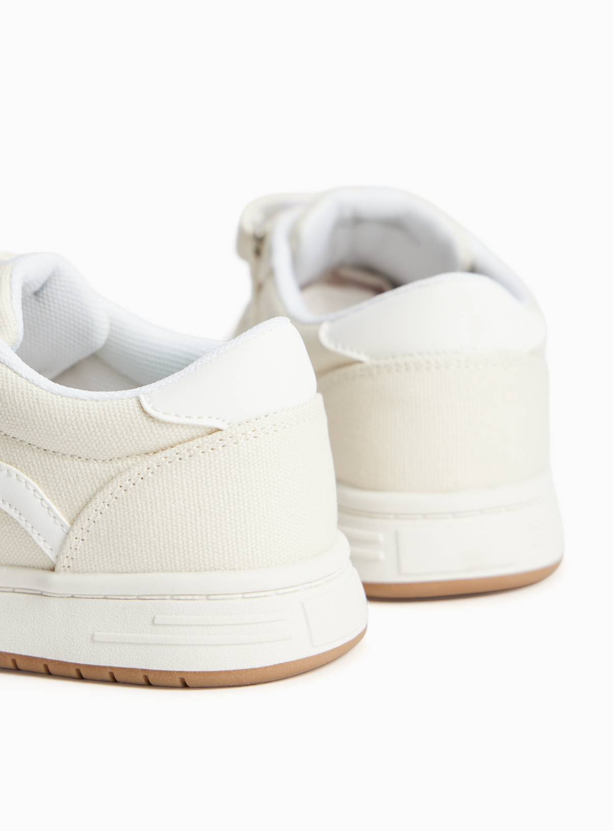 Stone Twin Strap Skater Trainers 7 Infant - Image 4