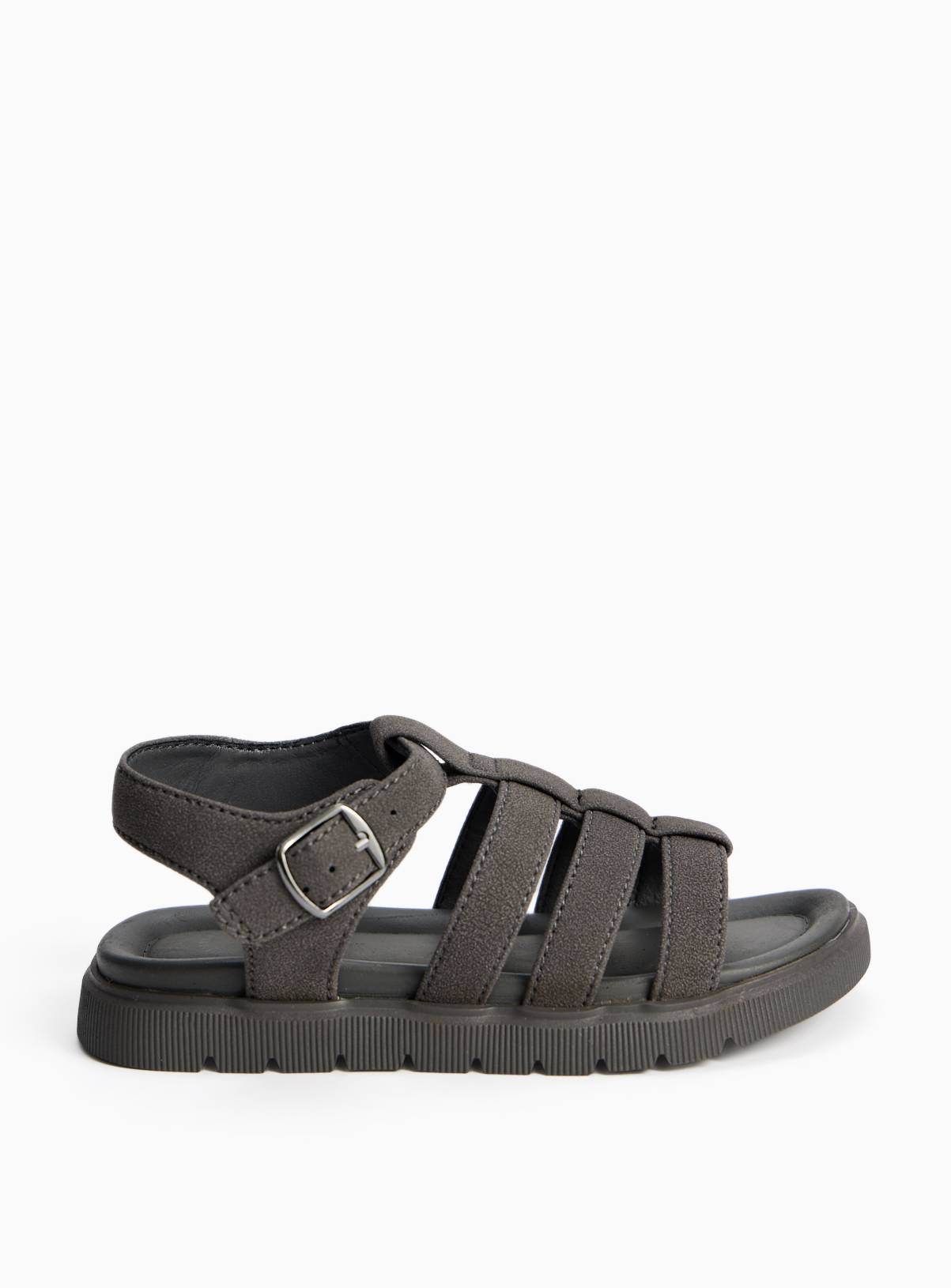 Charcoal Fisherman Style Sandals 6 Infant - Image 1