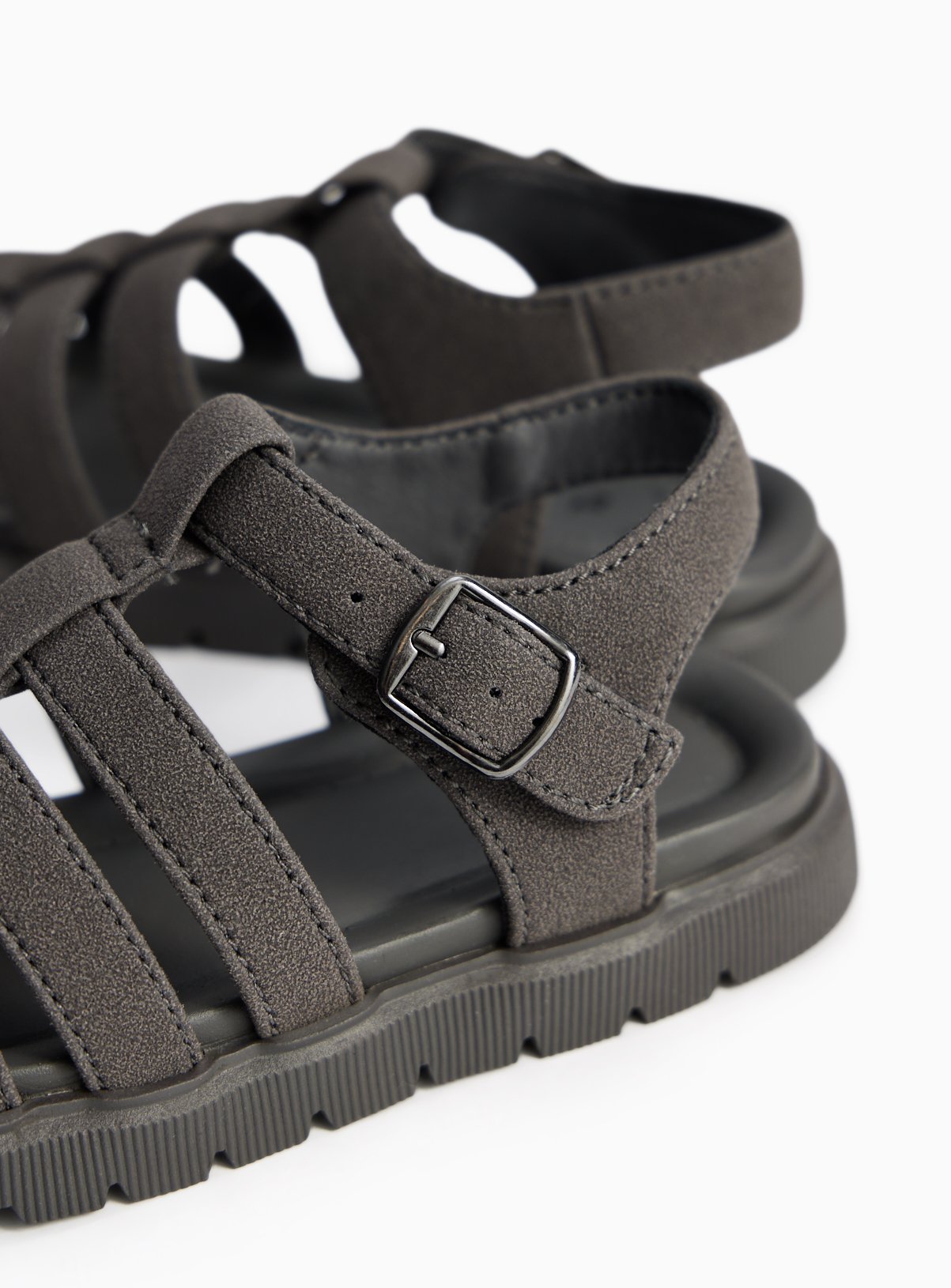 Charcoal Fisherman Style Sandals 6 Infant - Image 4 thumbnail