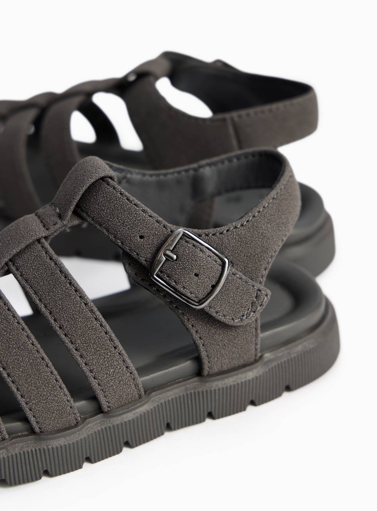 Charcoal Fisherman Style Sandals 6 Infant - Image 4
