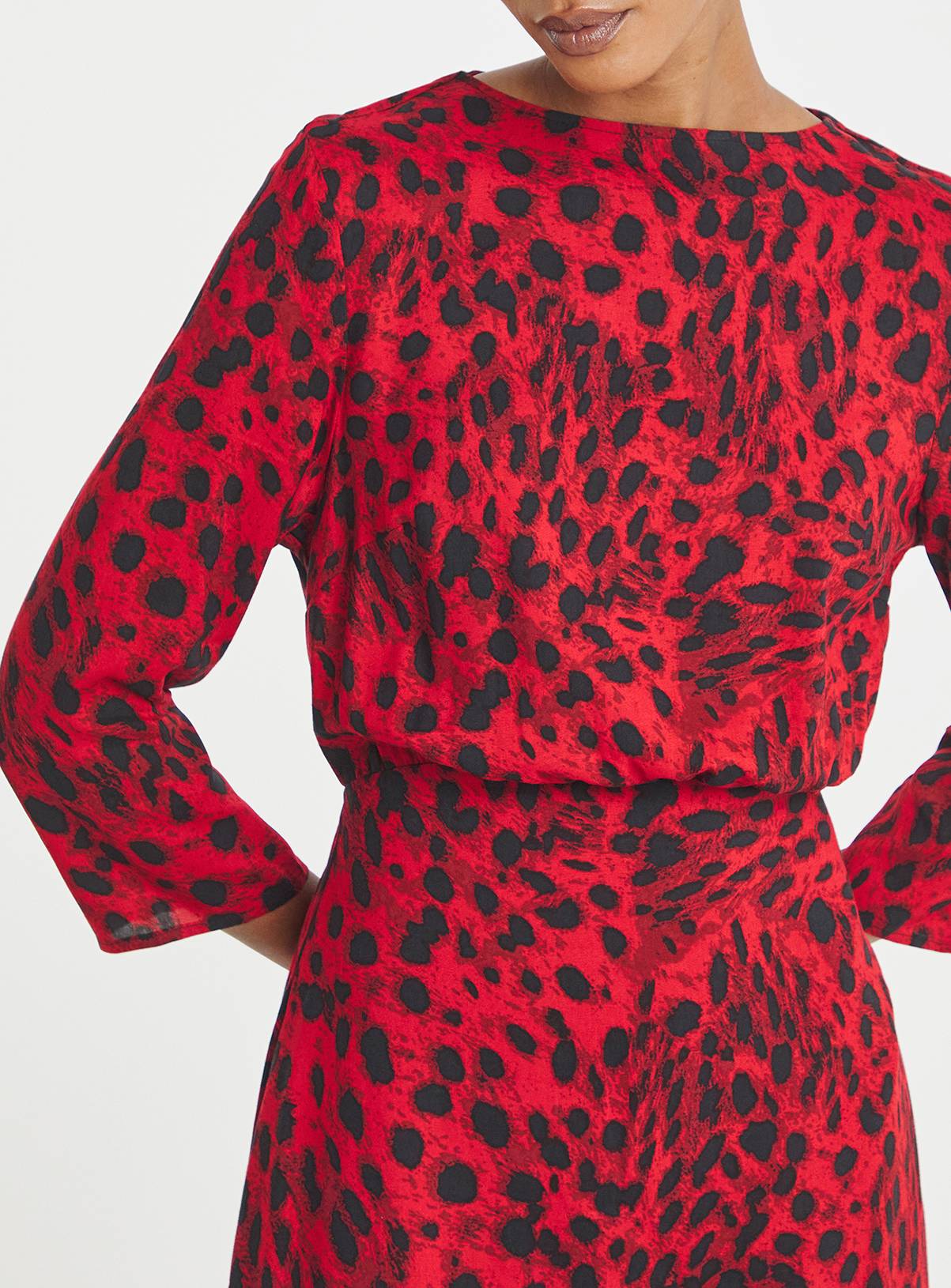 JD WILLIAMS 3/4 Sleeve Midi Tea Dress 32 - Image 4