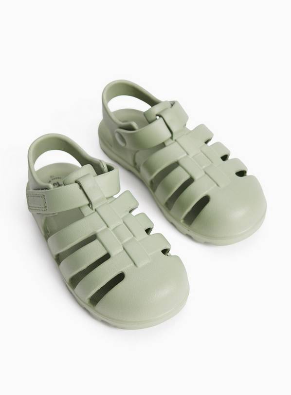Green EVA Jelly Sandals 10 Infant