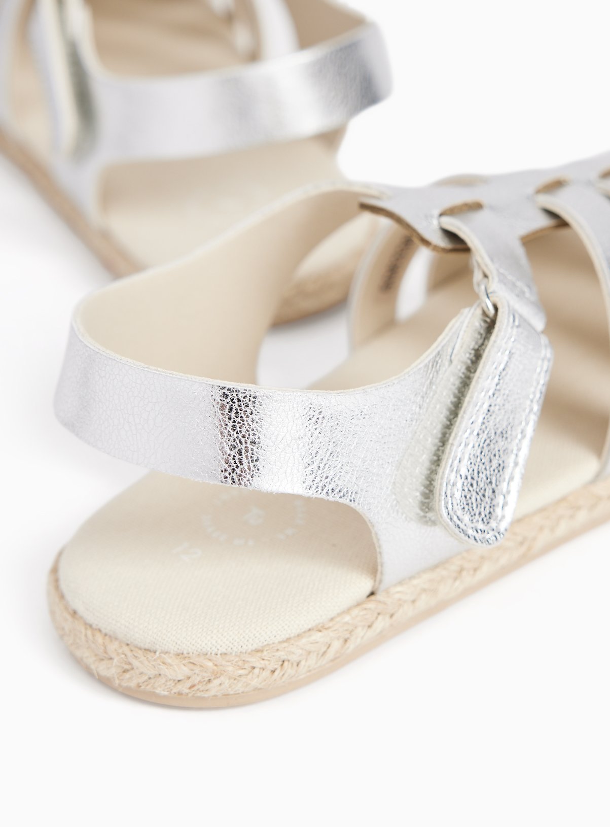 Silver Metallic Fisherman Sandals 6 Infant - Image 4 thumbnail