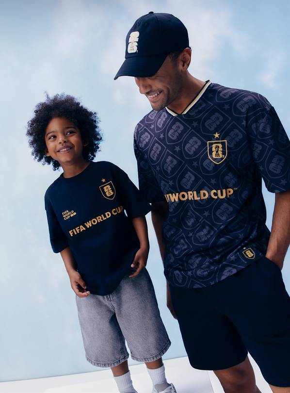 Black Official FIFA Graphic Mini Me T-Shirt 6 years