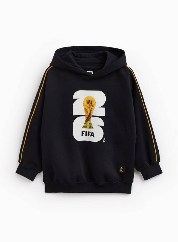 Black Official FIFA Graphic Hoodie 6 years