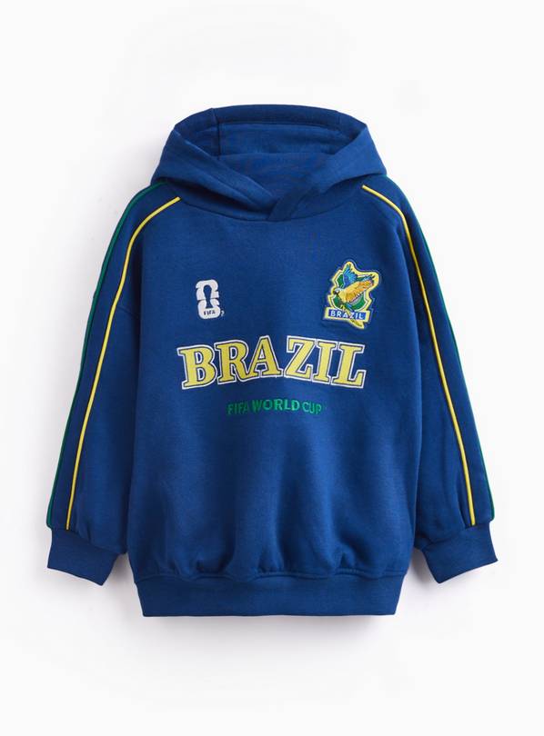 Blue Official FIFA Brazil Graphic Hoodie 10 years