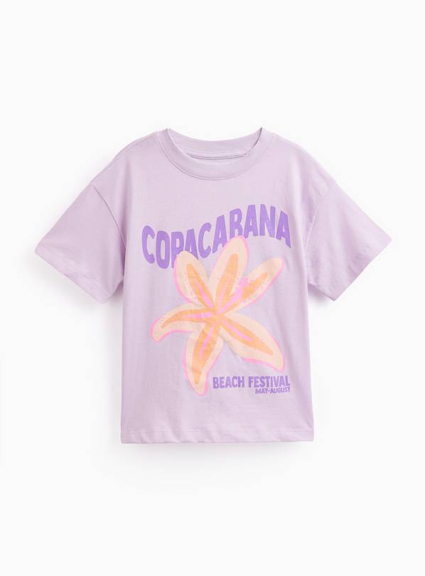Lilac Copacabana Graphic T-Shirt 6 years