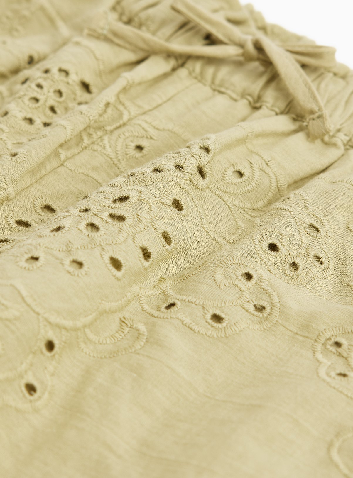 Khaki Embroidered Trousers 11 years - Image 2 thumbnail