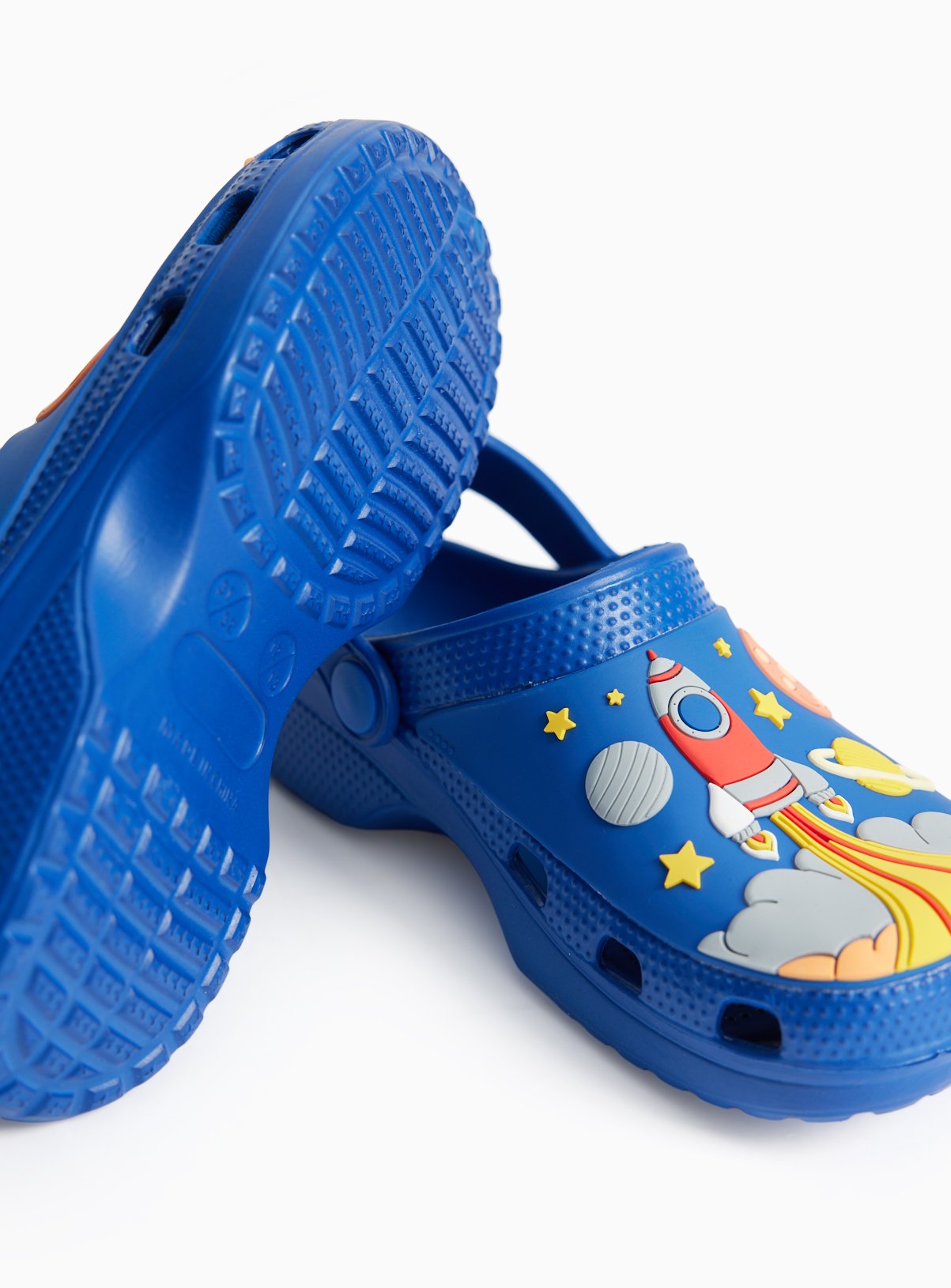 Navy Rocket Print Clogs 10-11 Infant - Image 4 thumbnail