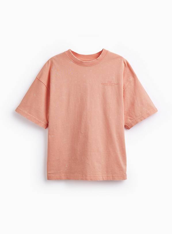 Orange Acid Wash T-Shirt 6 years