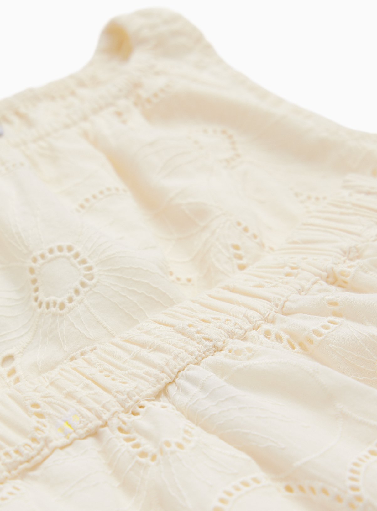 Cream Floral Broderie Top & Skirt Set 4-5 years - Image 2 thumbnail