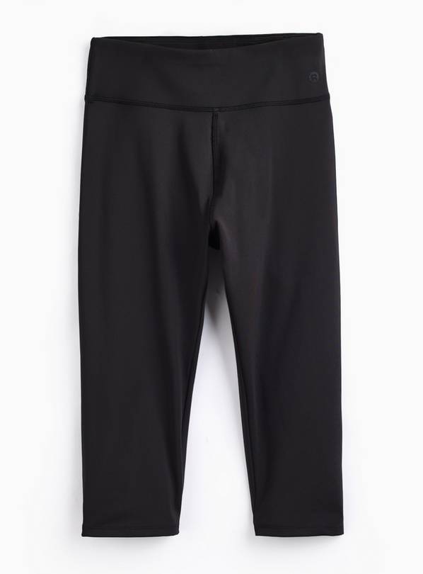 REAKTIV Black High Waisted Capri Length Legging L