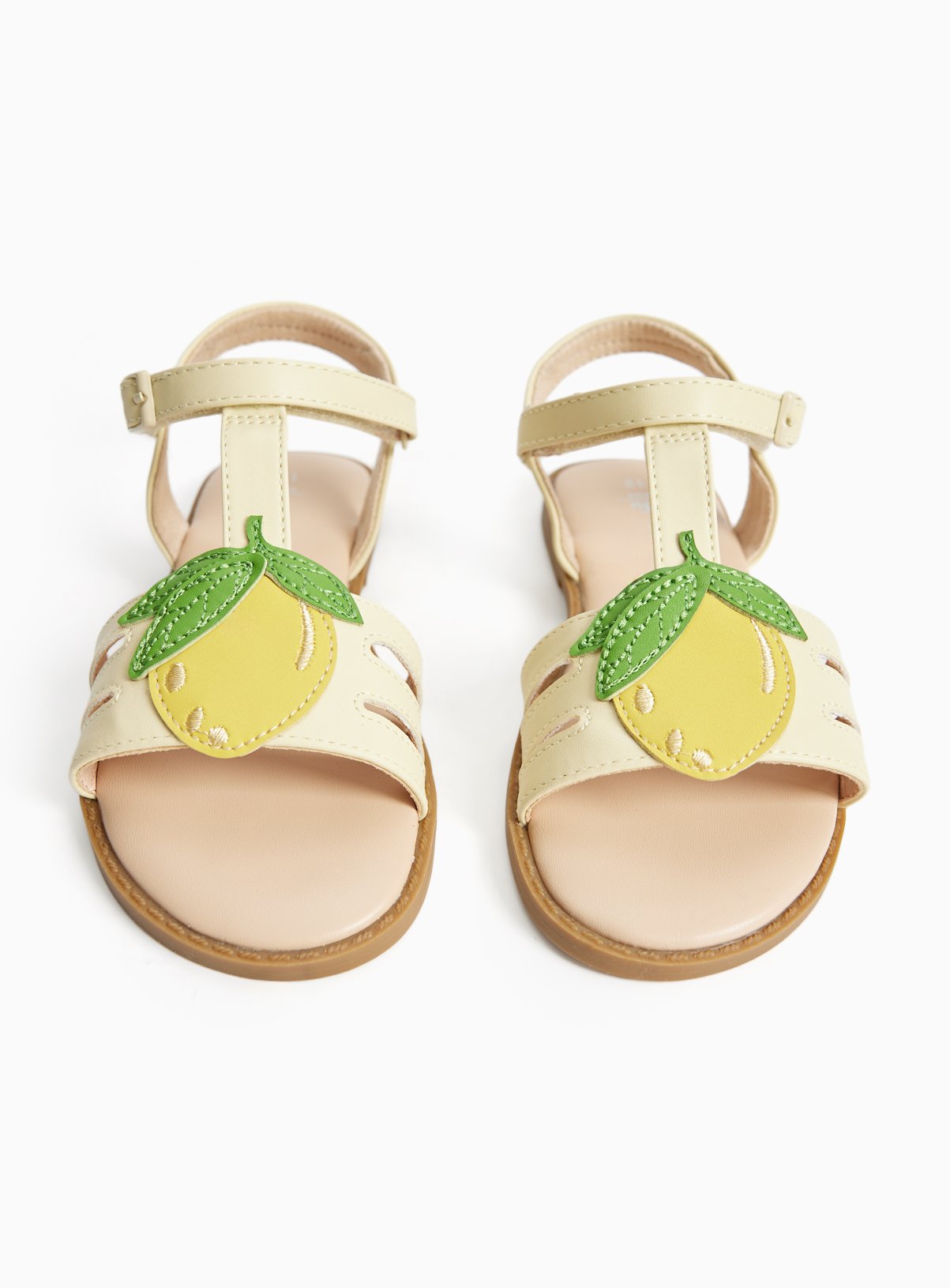 Yellow Lemon Detail Strappy Sandals 12 Infant - Image 1 thumbnail