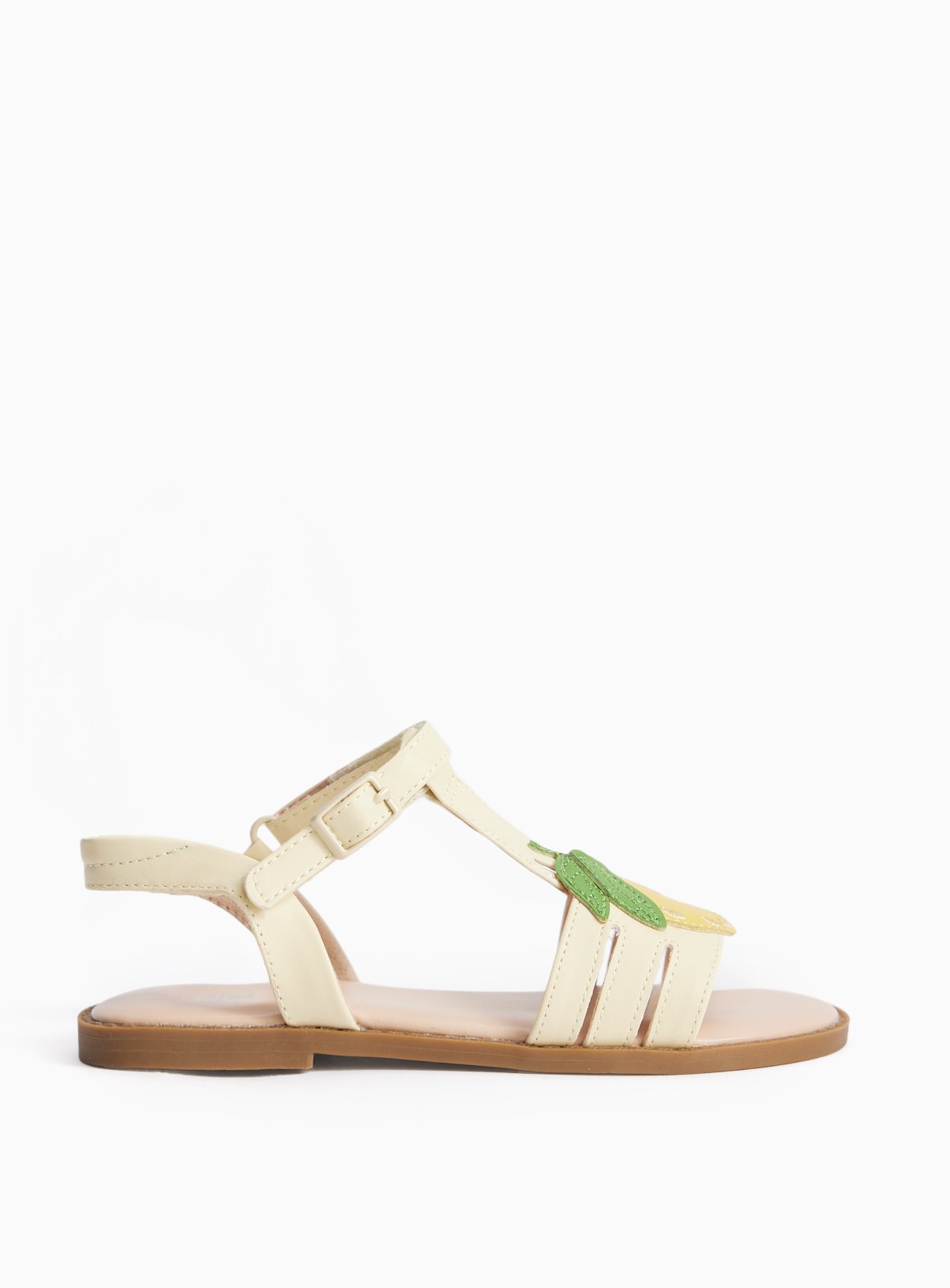 Yellow Lemon Detail Strappy Sandals 12 Infant - Image 2 thumbnail