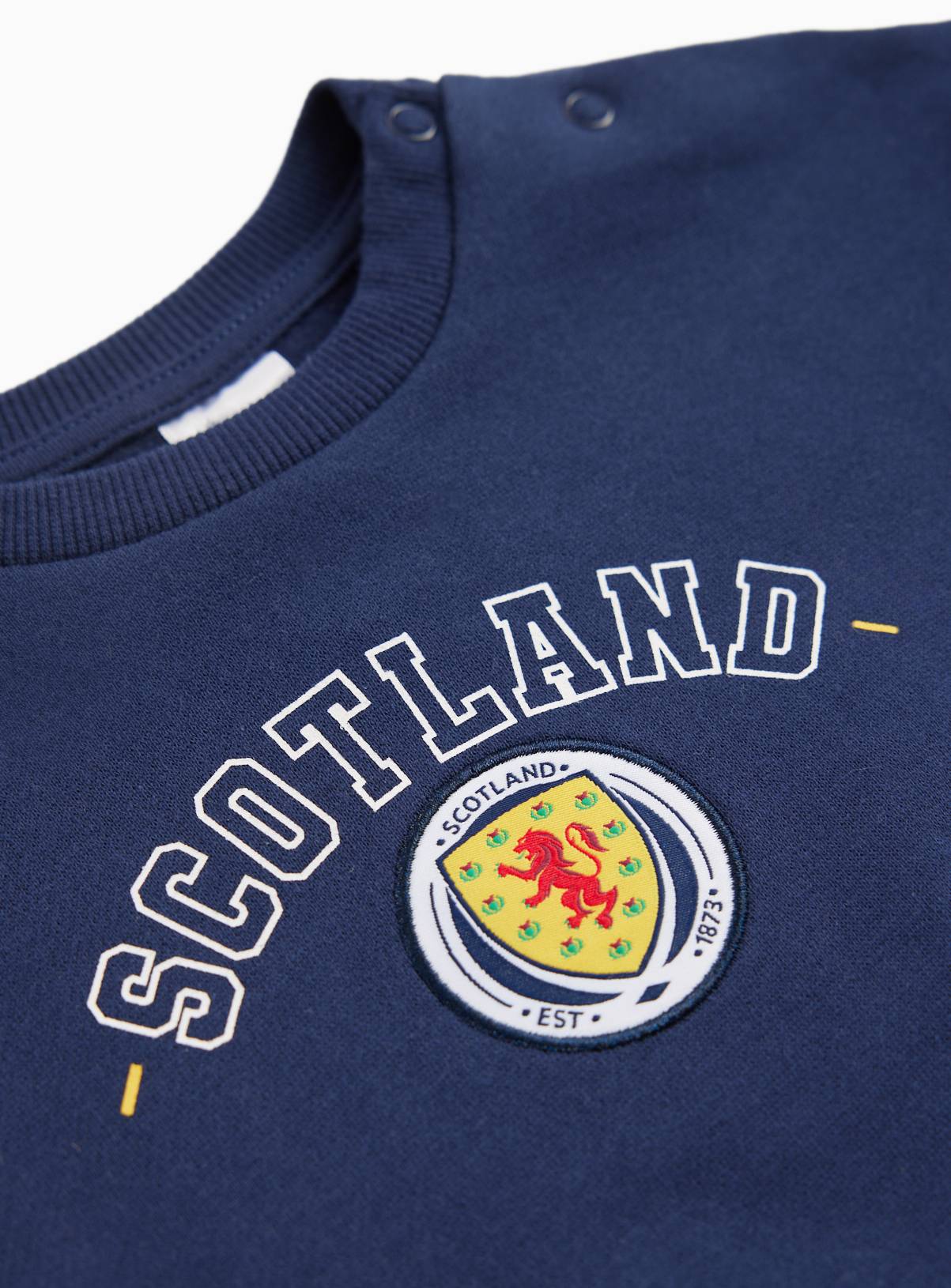 Navy Scotland Football Official Print Sweatshirt & Shorts Set 9-12 months - Image 2