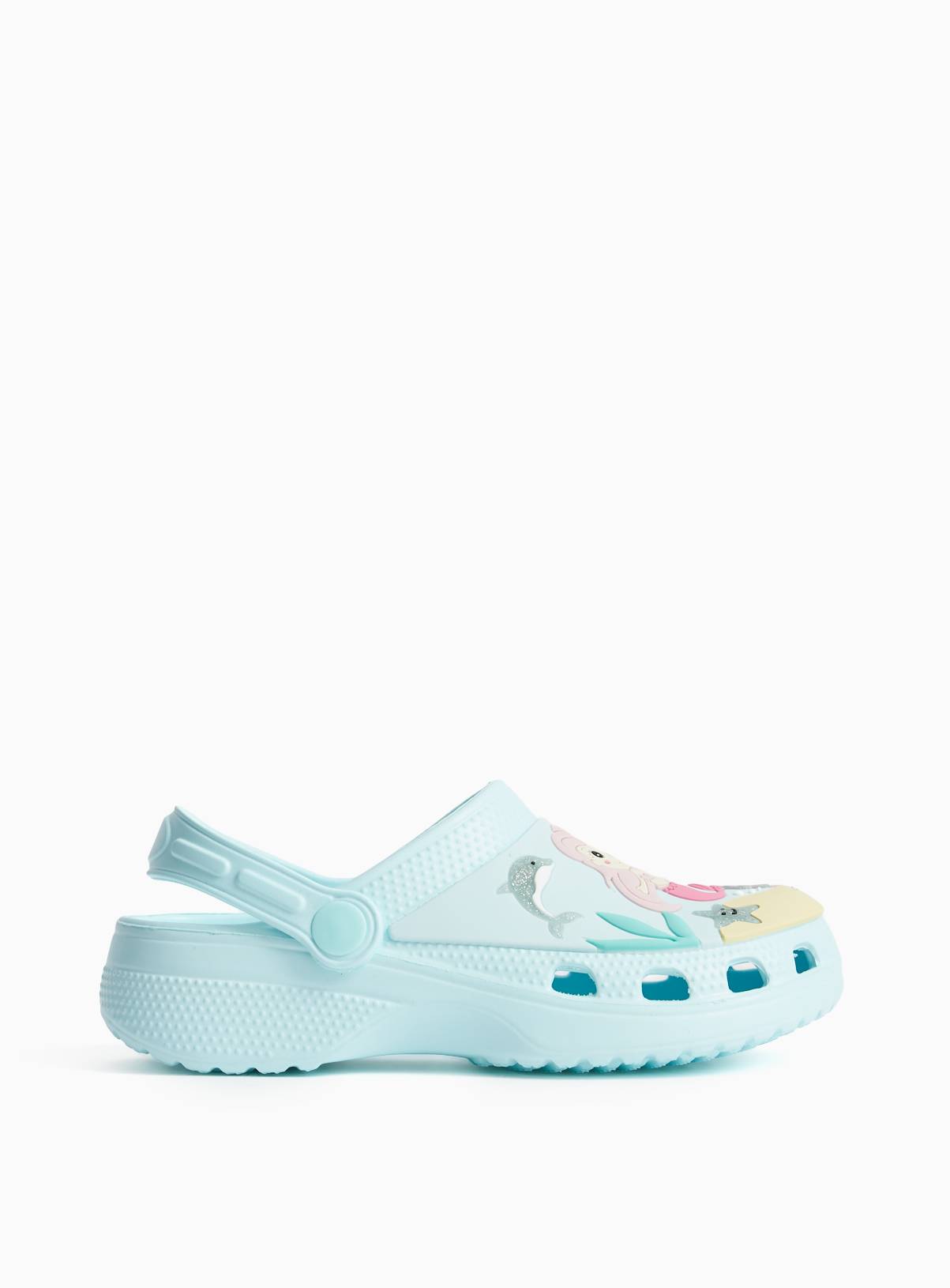 Blue Sea Life Print Clogs 6-7 Infant - Image 2