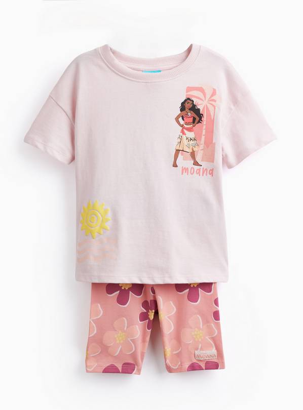 Pink Disney Moana T-Shirt & Cycle Shorts Set 4-5 years