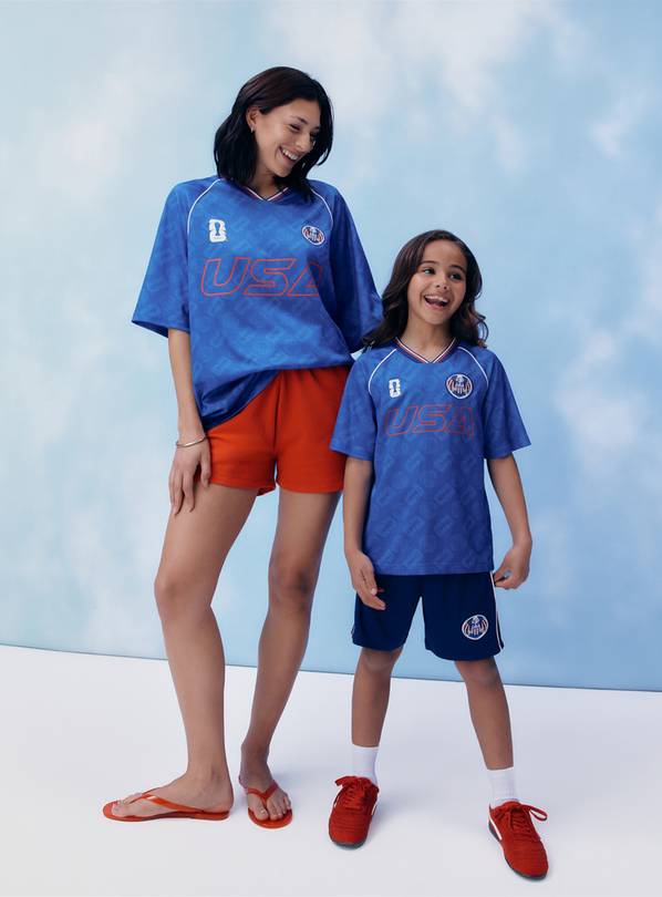 Blue Official FIFA USA Football T-Shirt XXXL