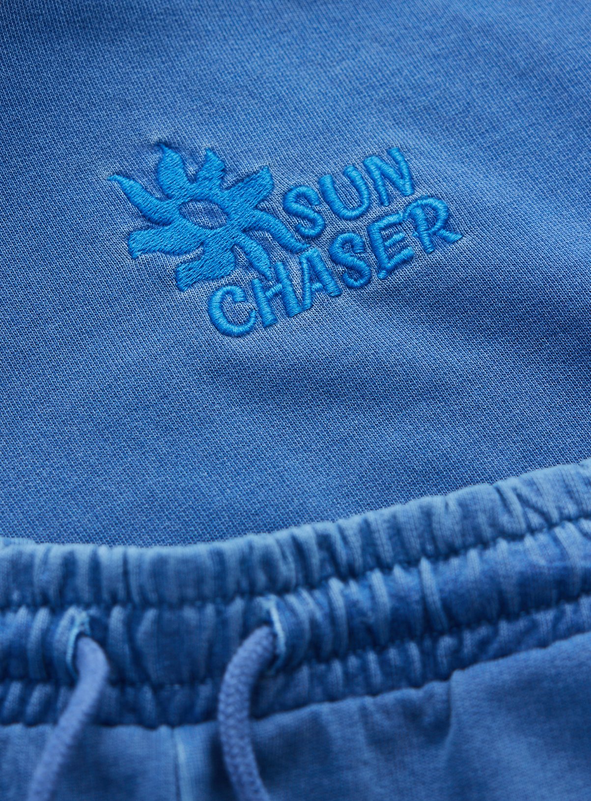 Blue Washed Short Sleeve Hoodie & Shorts Set 13 years - Image 2 thumbnail