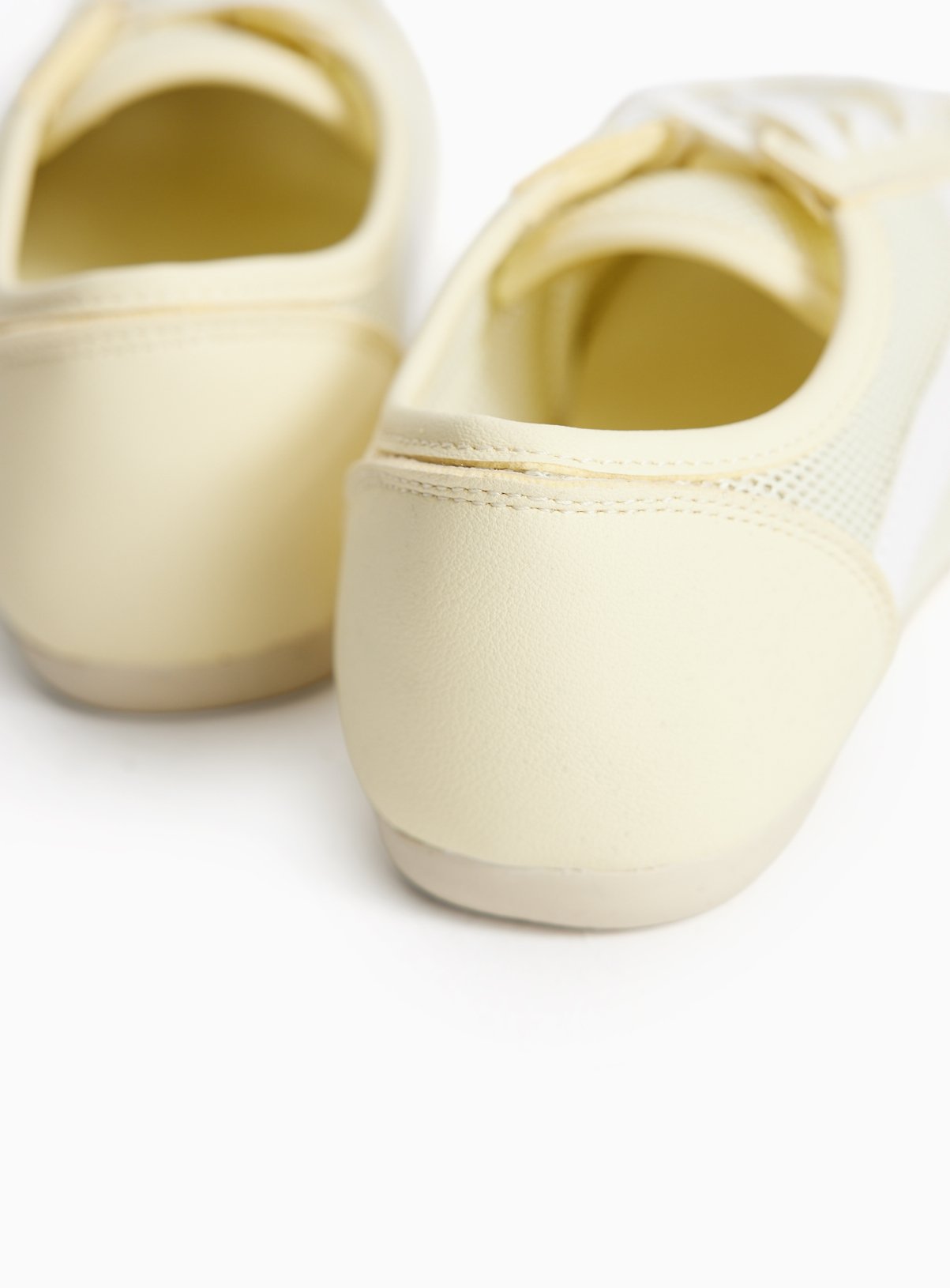 Yellow Mesh Detail Low Profile Trainers 4 - Image 5 thumbnail