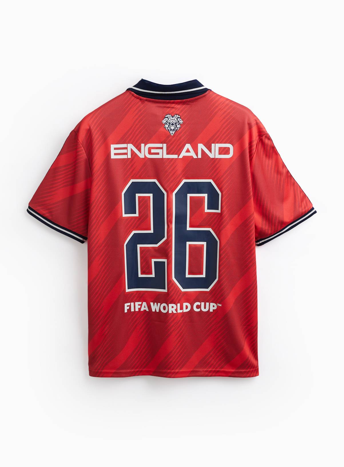 Red Official FIFA England Retro Football Polo Shirt L - Image 4
