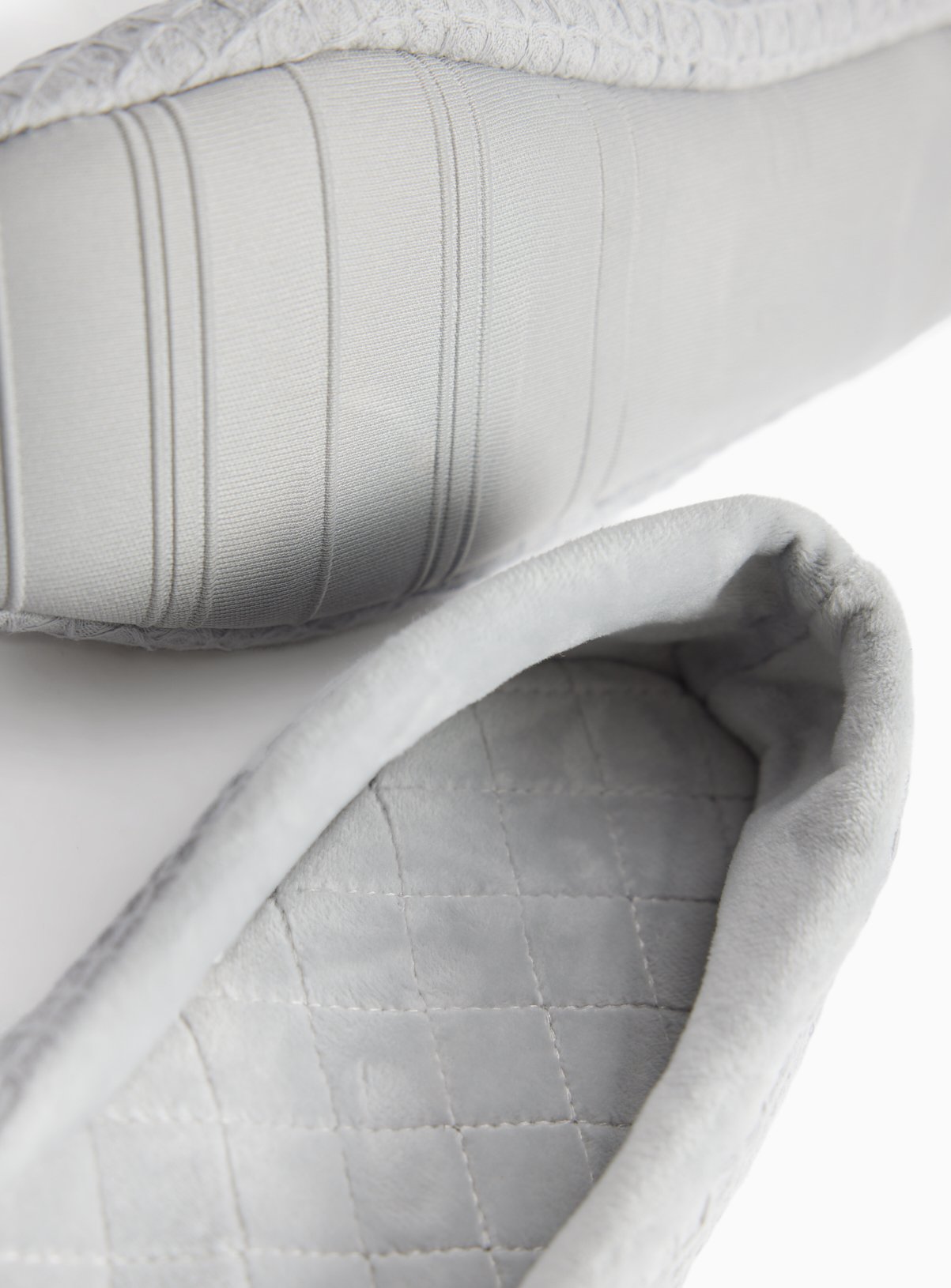 Grey Waffle Ballerina Slippers 4 - Image 4 thumbnail