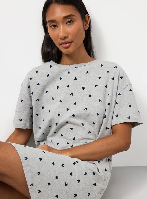 Red Beach Day Graphic Oversized Sleep Tee M