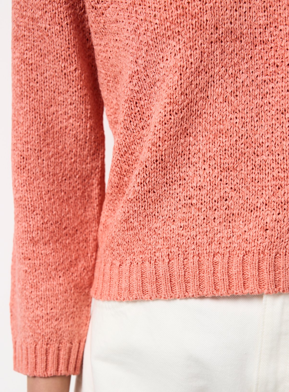 Coral V Neck Knitted Jumper XL - Image 3 thumbnail