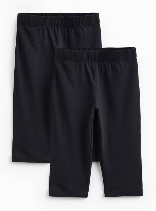 Black Longer Length Cycling Shorts 2 Pack 3 years