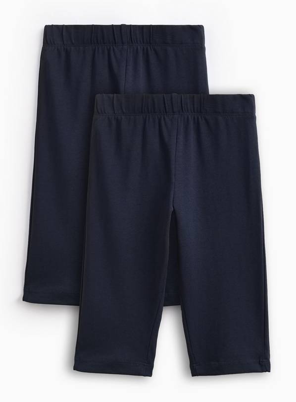 Navy Longer Length Cycling Shorts 2 Pack 4 years