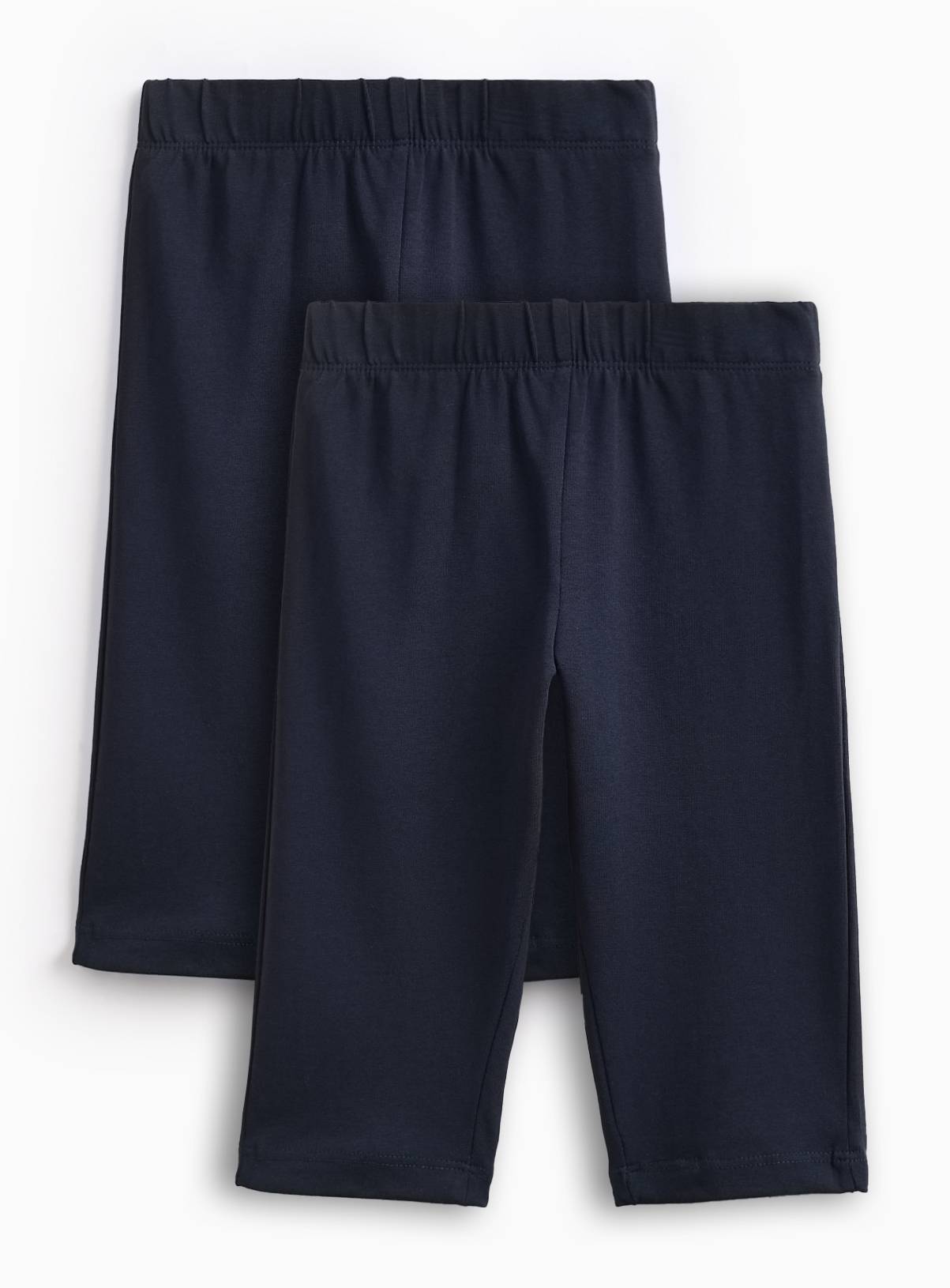 Navy Longer Length Cycling Shorts 2 Pack 4 years - Image 1