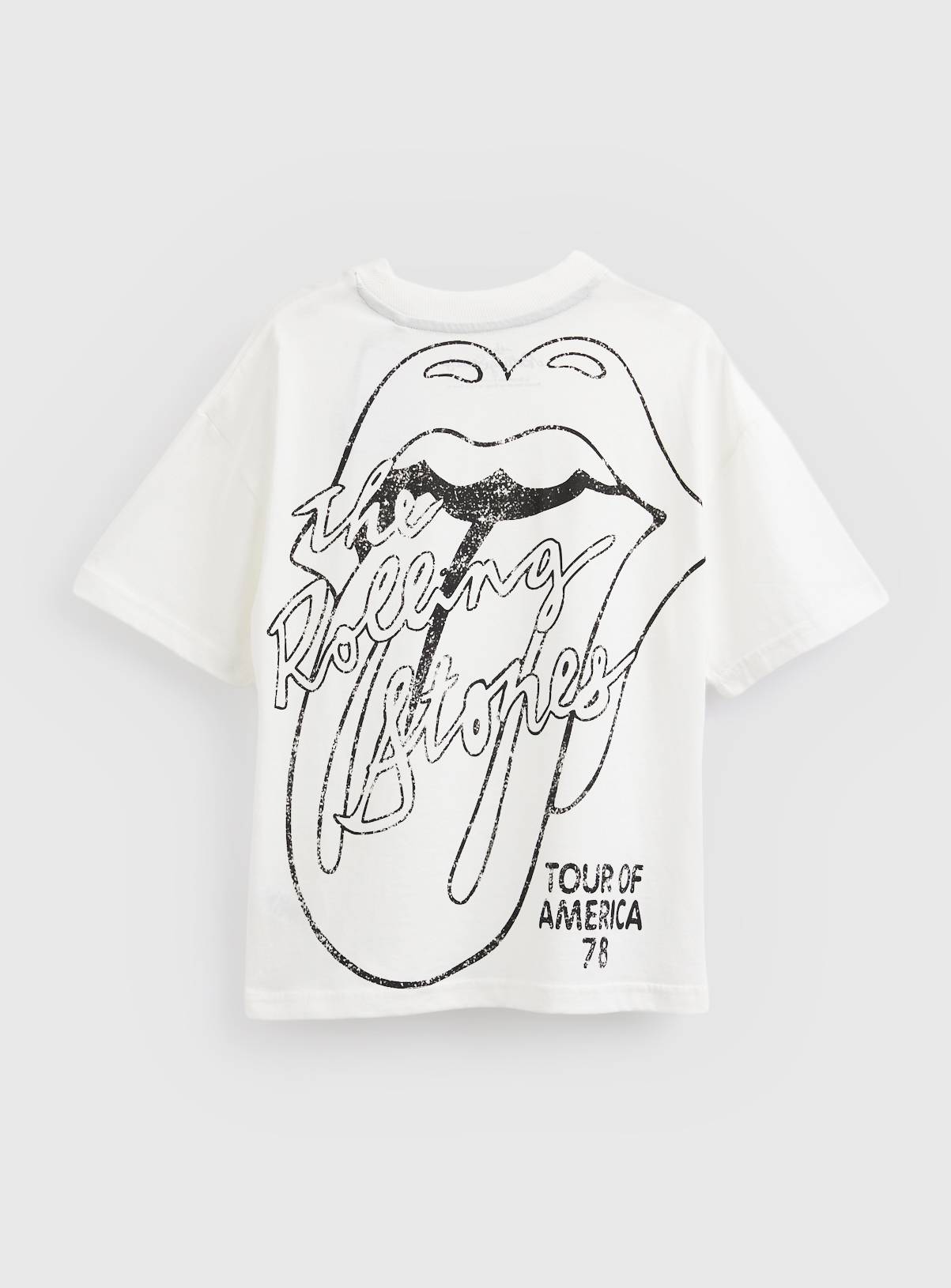 White Rolling Stones Graphic T-Shirt 10 years - Image 2