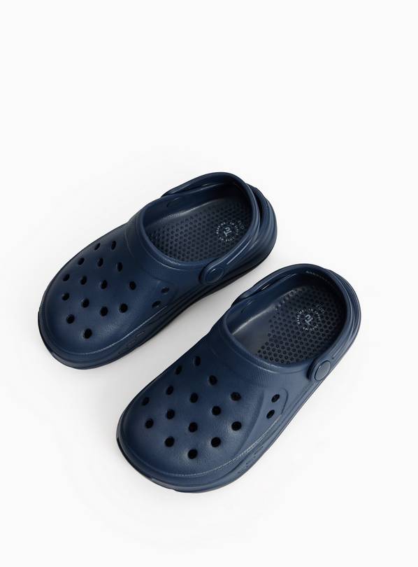 Navy EVA Ankle Strap Clogs 10-11 Infant