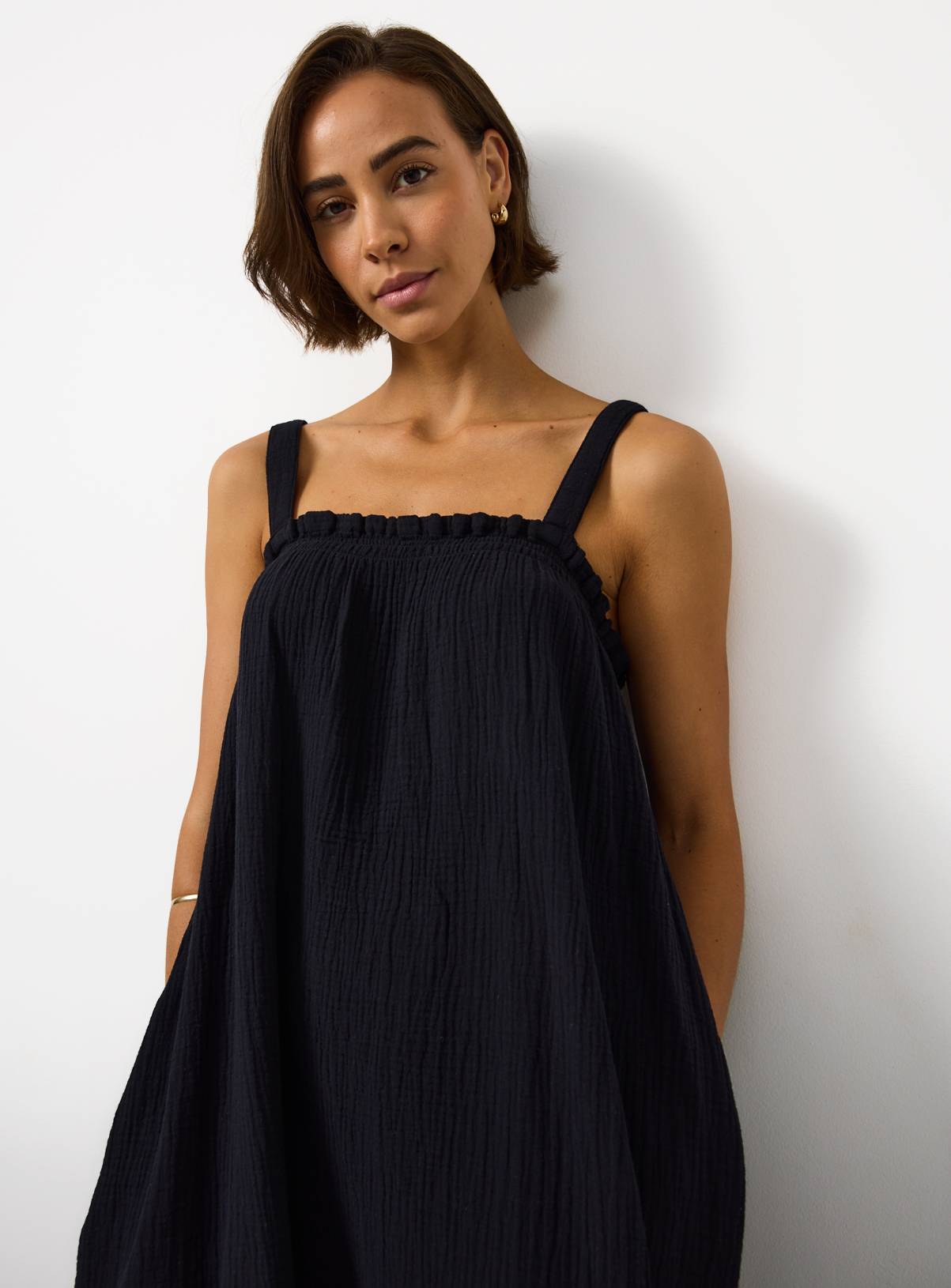 Black Square Neck Sleeveless Cami Dress 6 - Image 2