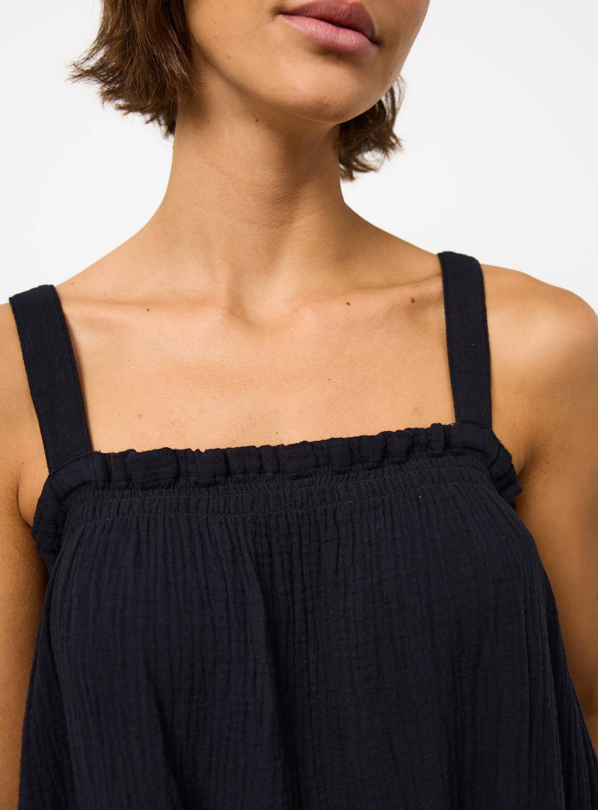 Black Square Neck Sleeveless Cami Dress 6 - Image 3